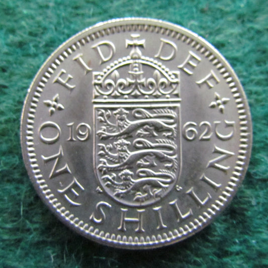 GB British UK English 1962 1 Shilling Queen Elizabeth II Coin