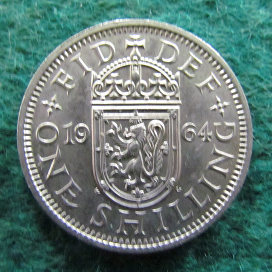 GB British UK English 1964 1 Shilling Queen Elizabeth II Coin