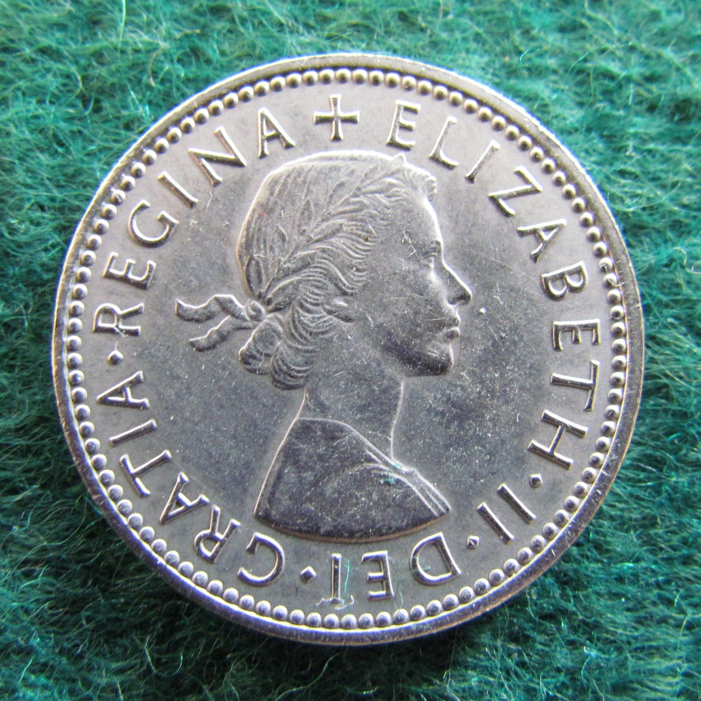 GB British UK English 1966 One Shilling Queen Elizabeth II Coin - Circulated