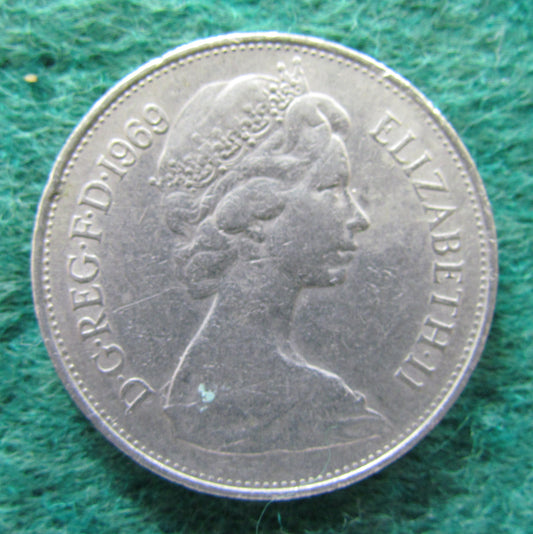 GB British UK English 1969 10 New Pence Queen Elizabeth II Coin