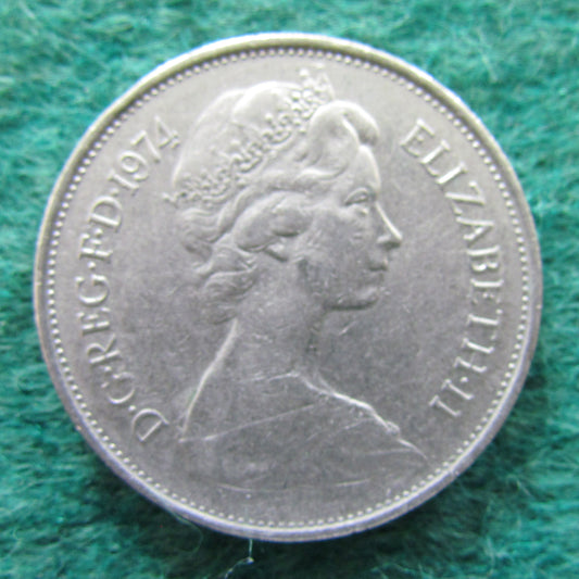 GB British UK English 1974 10 New Pence Queen Elizabeth II Coin