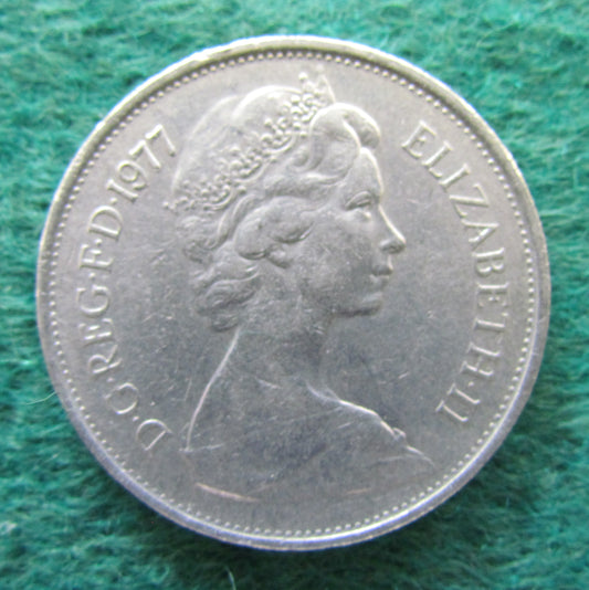 GB British UK English 1977 10 New Pence Queen Elizabeth II Coin