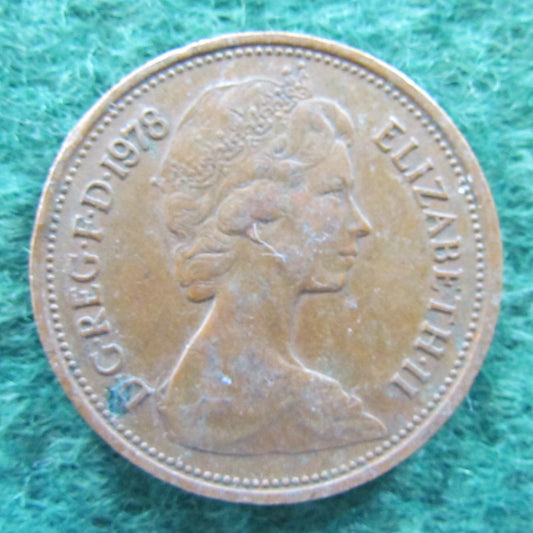 GB British UK English 1978 2 New Pence Queen Elizabeth II Coin