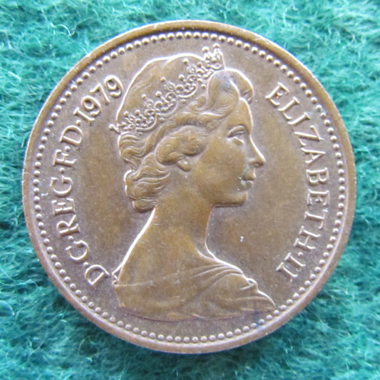 GB British UK English 1979 1 New Penny Queen Elizabeth II Coin