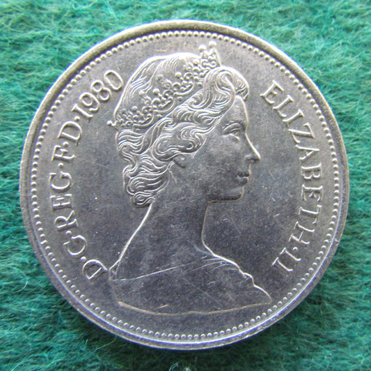 GB British UK English 1980 10 New Pence Queen Elizabeth II Coin