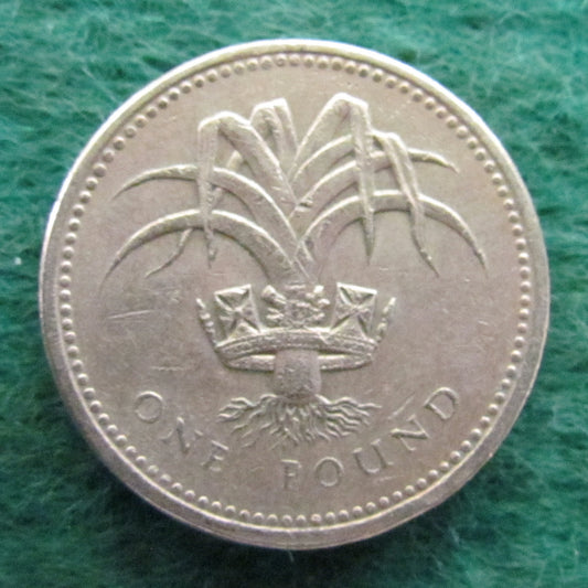 GB British UK English 1985 1 Pound Queen Elizabeth Coin