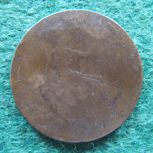 GB British UK English 1860 - 1894 Penny Bun Head Queen Victoria Coin