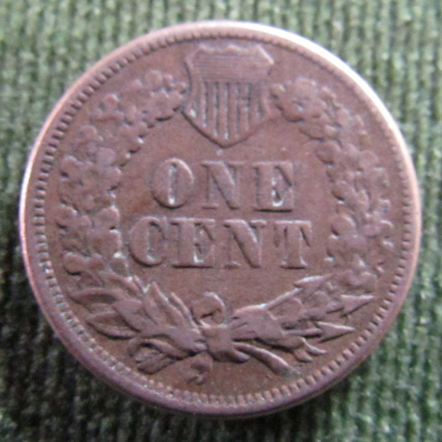 USA American 1860 1 Cent Indian Head Penny Coin - Circulated