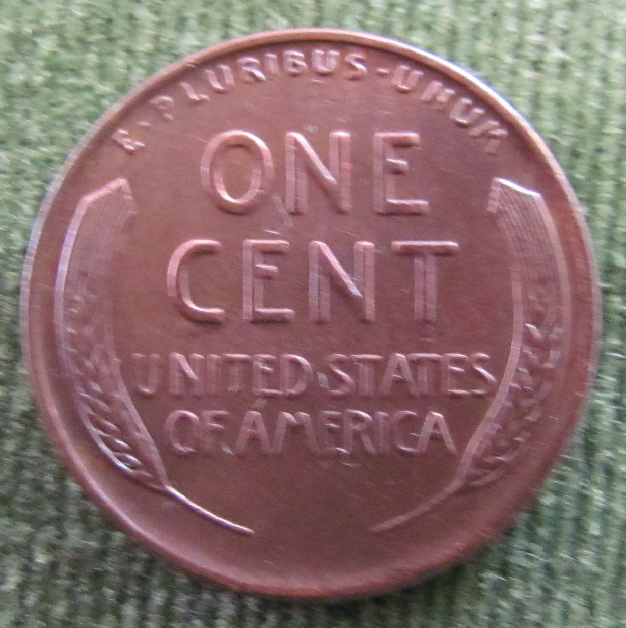 USA American 1939 1 Cent Wheat Lincoln Coin - Almost Uncirculated