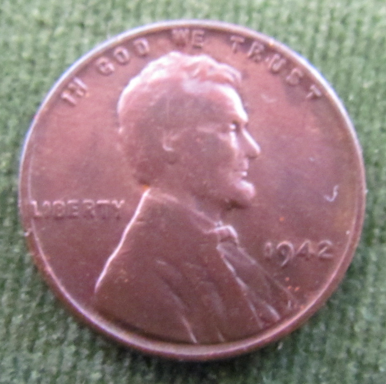 USA American 1942 1 Cent Wheat Lincoln Coin - Circulated