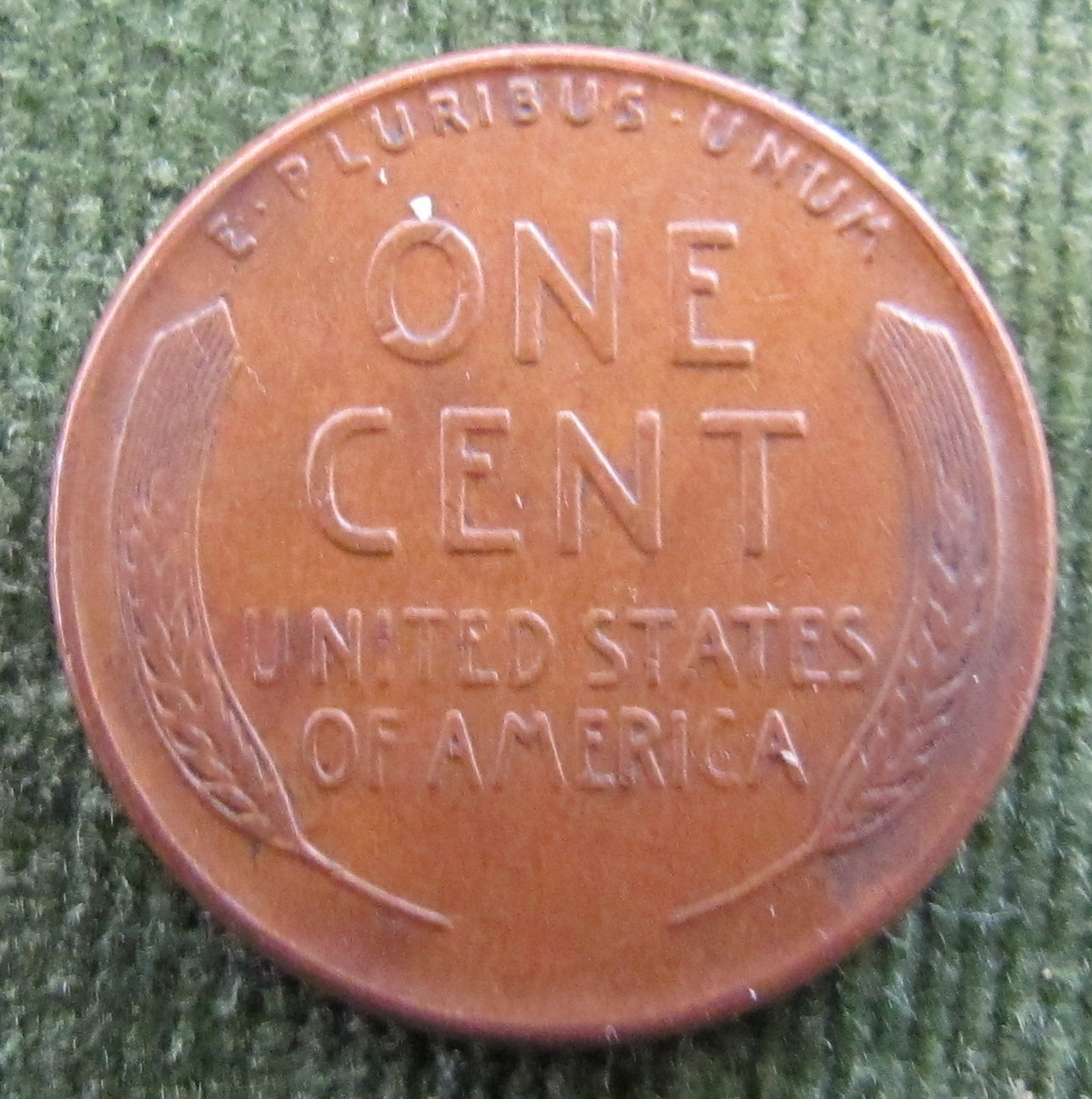 USA American 1945 1 Cent Wheat Lincoln Coin - Circulated