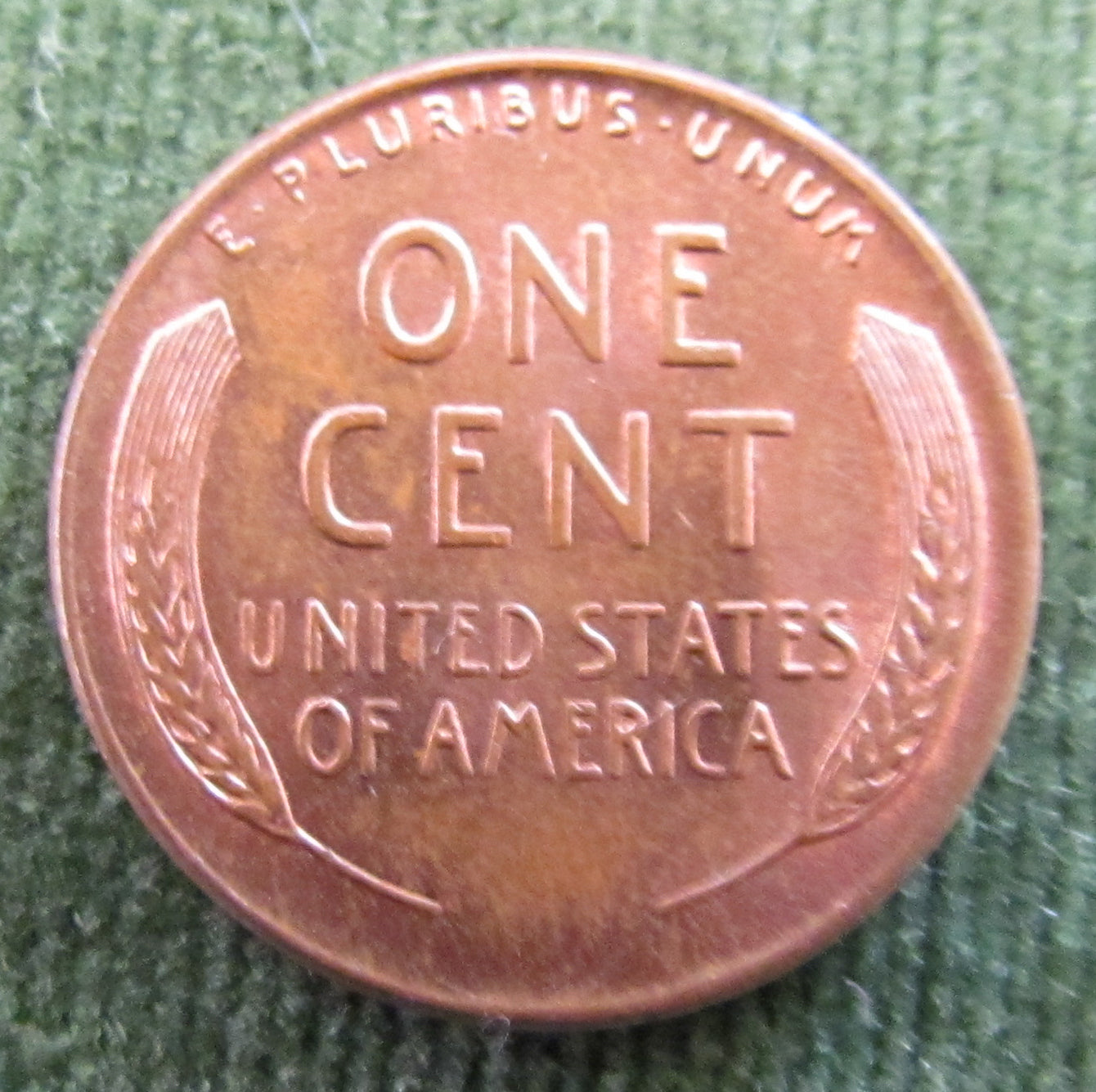 USA American 1955 D 1 Cent Wheat Lincoln Coin - Circulated