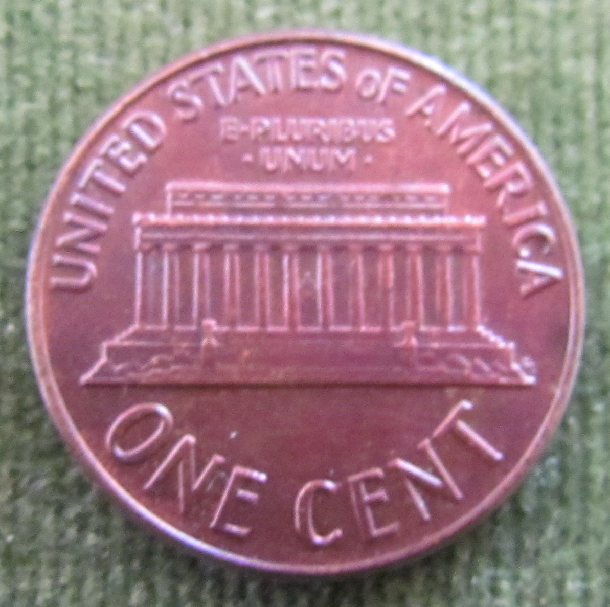 USA American 1959 1 Cent Lincoln Memorial Coin - Circulated