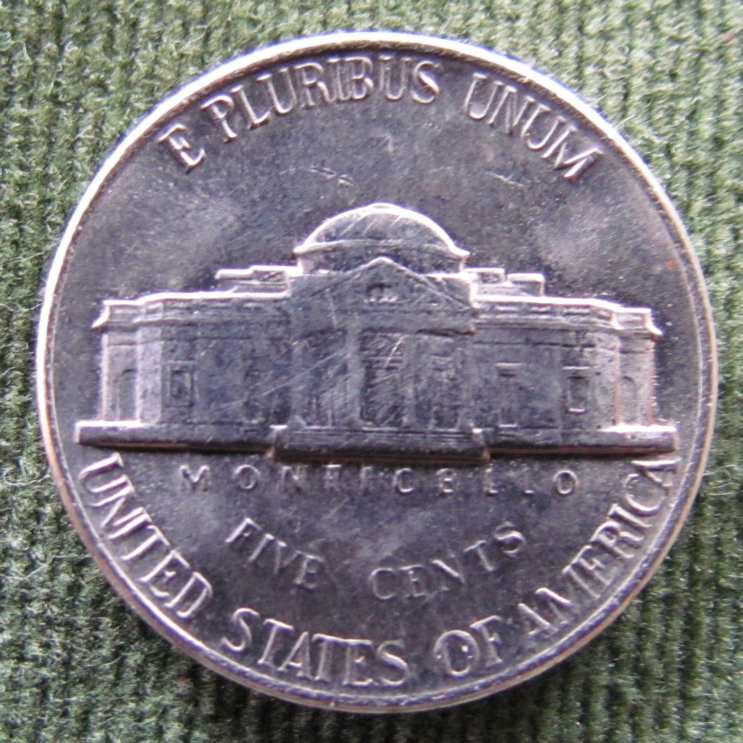 USA American 1990 D Nickel Jefferson Coin - Circulated