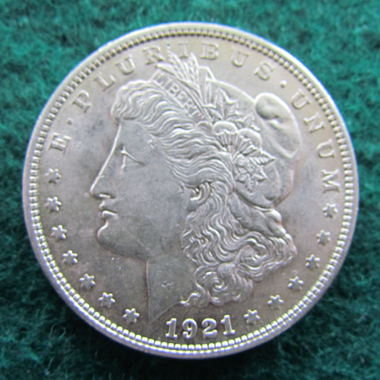 USA American 1921 Silver Morgan Dollar