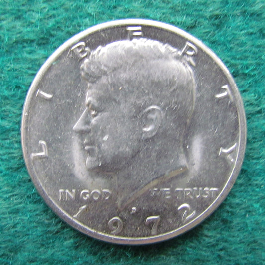 USA American 1972 D Half Dollar Kennedy Coin - Circulated