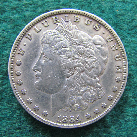 USA American 1884 Morgan Silver Dollar - Circulated