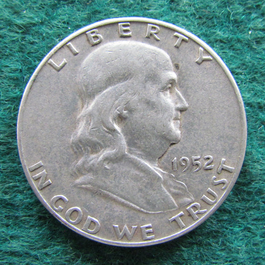 USA American 1952 S Half Dollar Liberty Bell Coin - Circulated