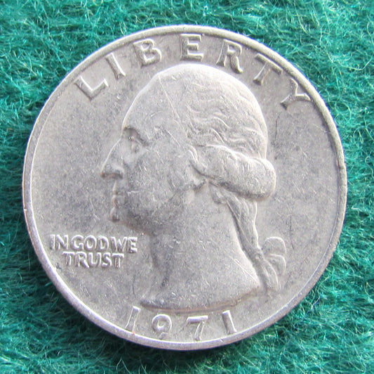 USA American 1971 Quarter Washington Coin - Circulated