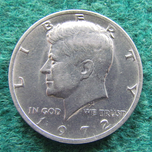 USA American 1972 Half Dollar Kennedy Coin - Circulated