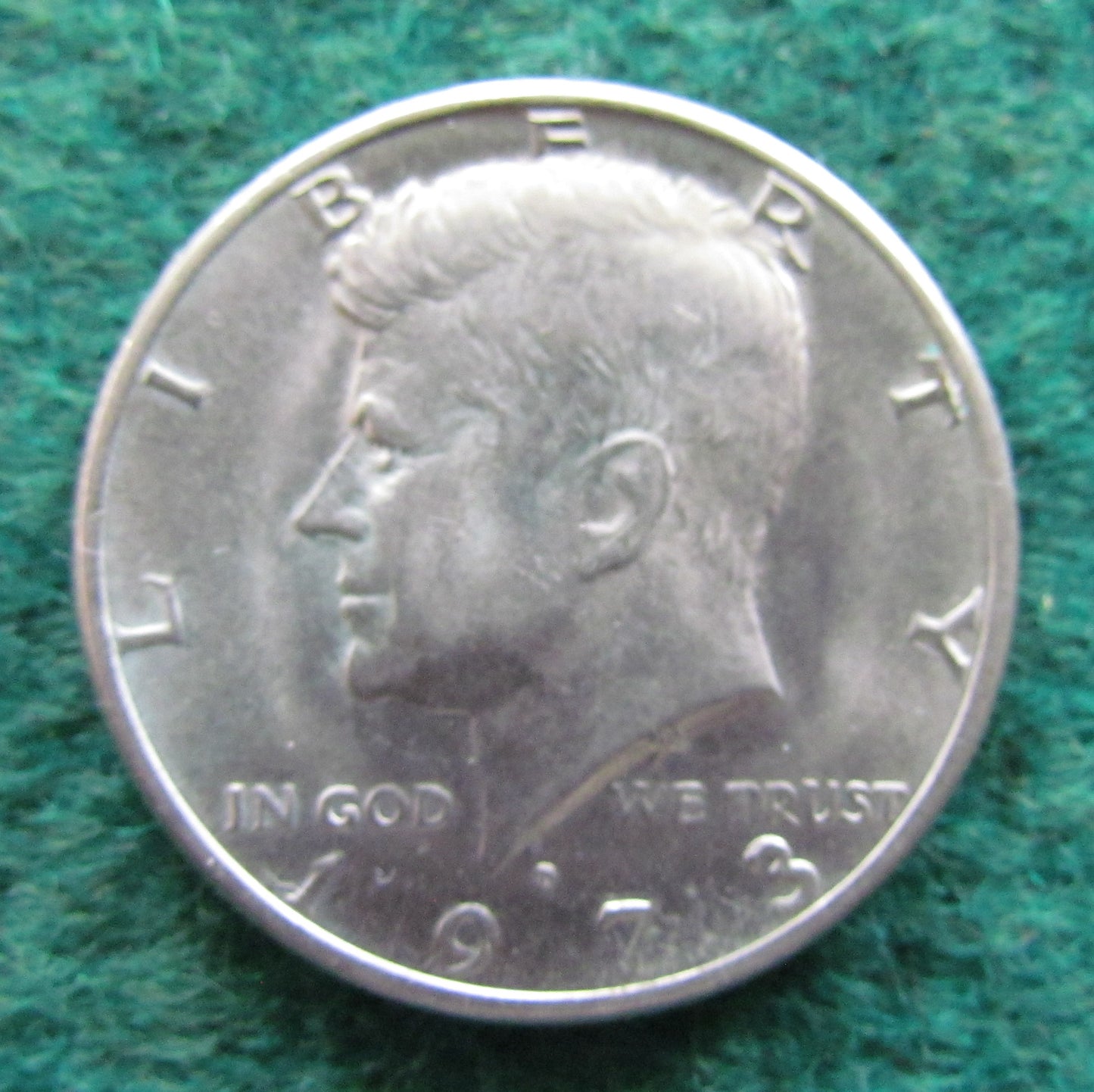USA American 1973 D Half Dollar Kennedy Coin - Circulated