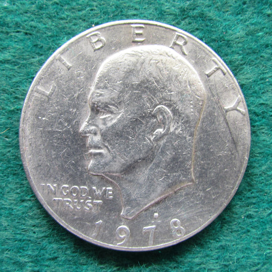 USA American 1978 D Eisenhower Dollar Coin - Circulated