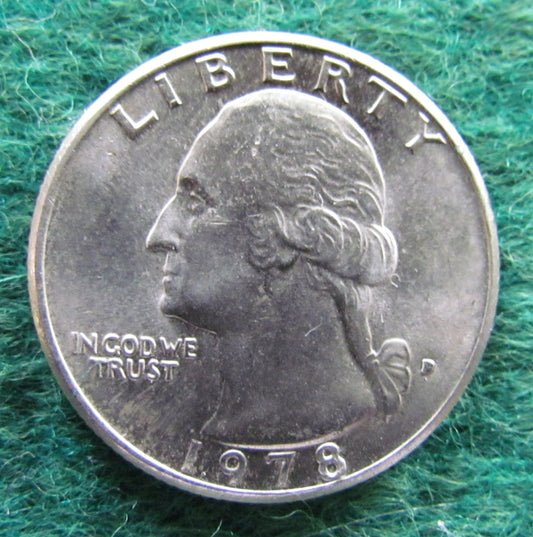 USA American 1978 D Quarter Washington Coin - Circulated