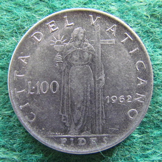 Vatican 1962 100 Lira Pope Joannes XXIII Coin