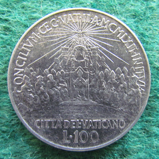 Vatican 1962 100 Lira Pope Joannes XXIII Concilium Coin
