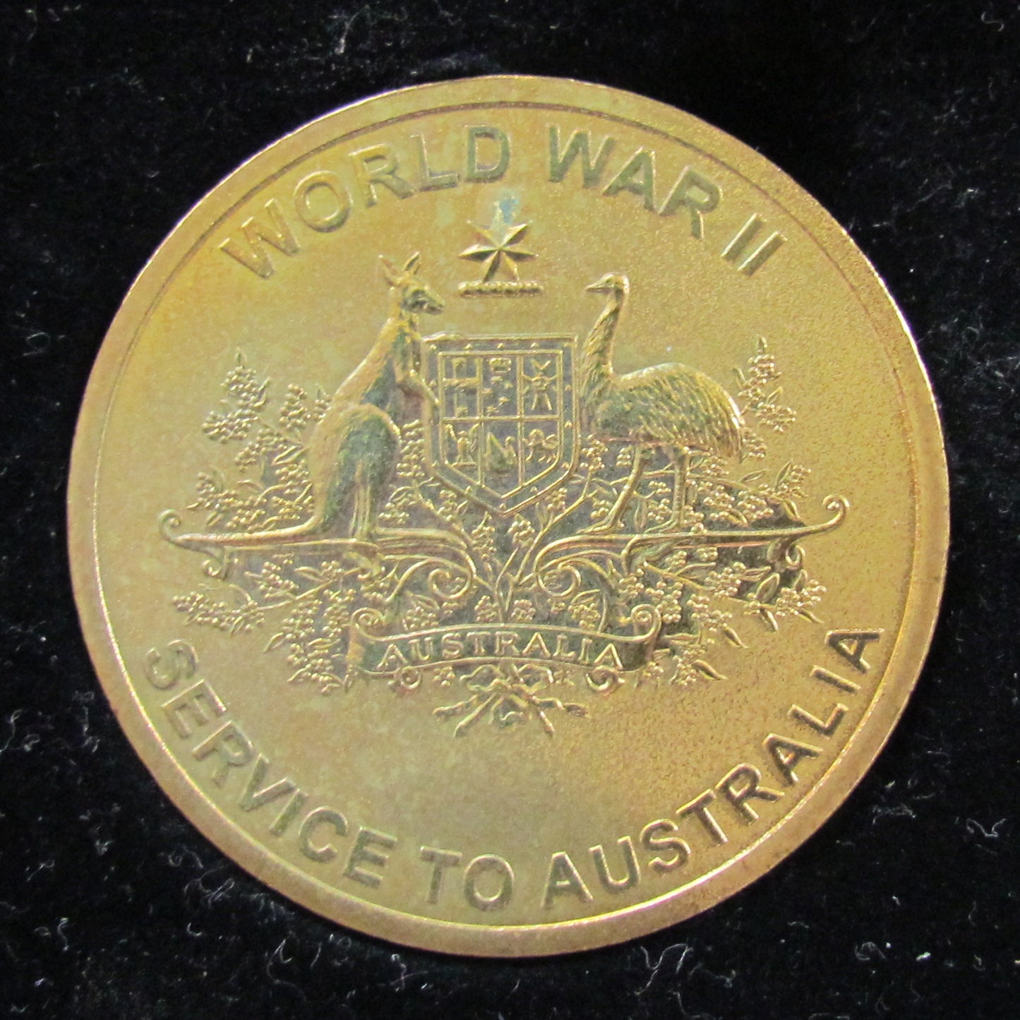 Commemorative Token 60 Years Anniversary Of The End OF WWII For Service To Australia