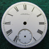 A Waltham & Co Enamelled Watch Dial With Roman Numerals 41.8mm Diameter