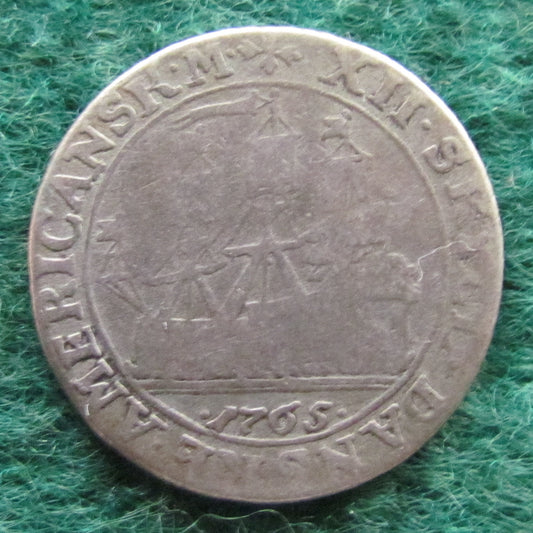 Dutch West Indies 1765 12 Skilling King Frederik V Coin