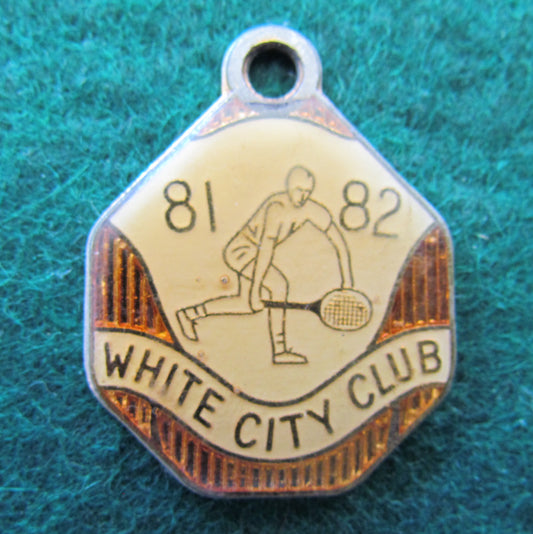 White City Club 1981 - 1982 Tennis Fob Membership Badge 492