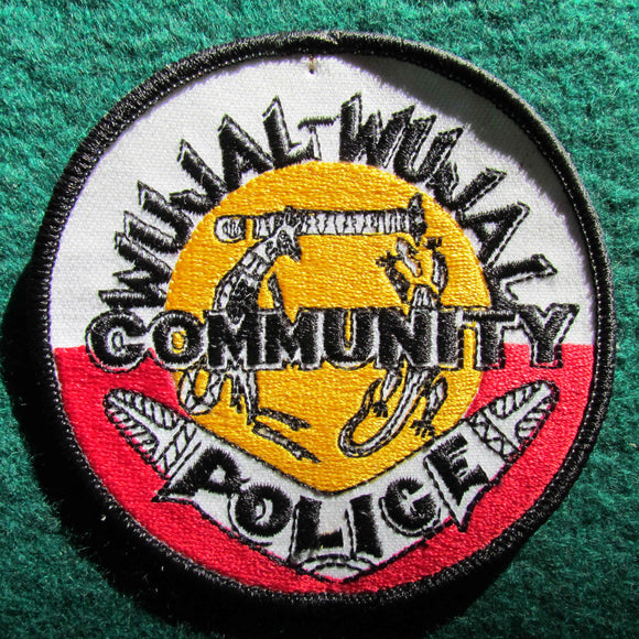 Australian Community Police Shoulder Patch - Wujal-Wajal Community - Cape York Region Queensland