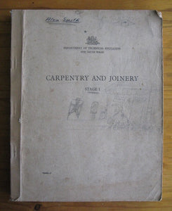 Carpentry and Joinery Stage I Department of Technical education New South Wales book