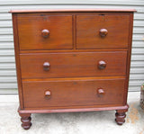 Australian cedar 4 drawer chest of drawers c1870
