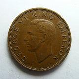 New Zealand 1946 Half Penny King George VI Coin