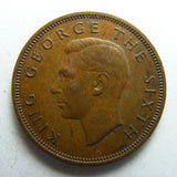 New Zealand 1952 Half Penny King George VI Coin