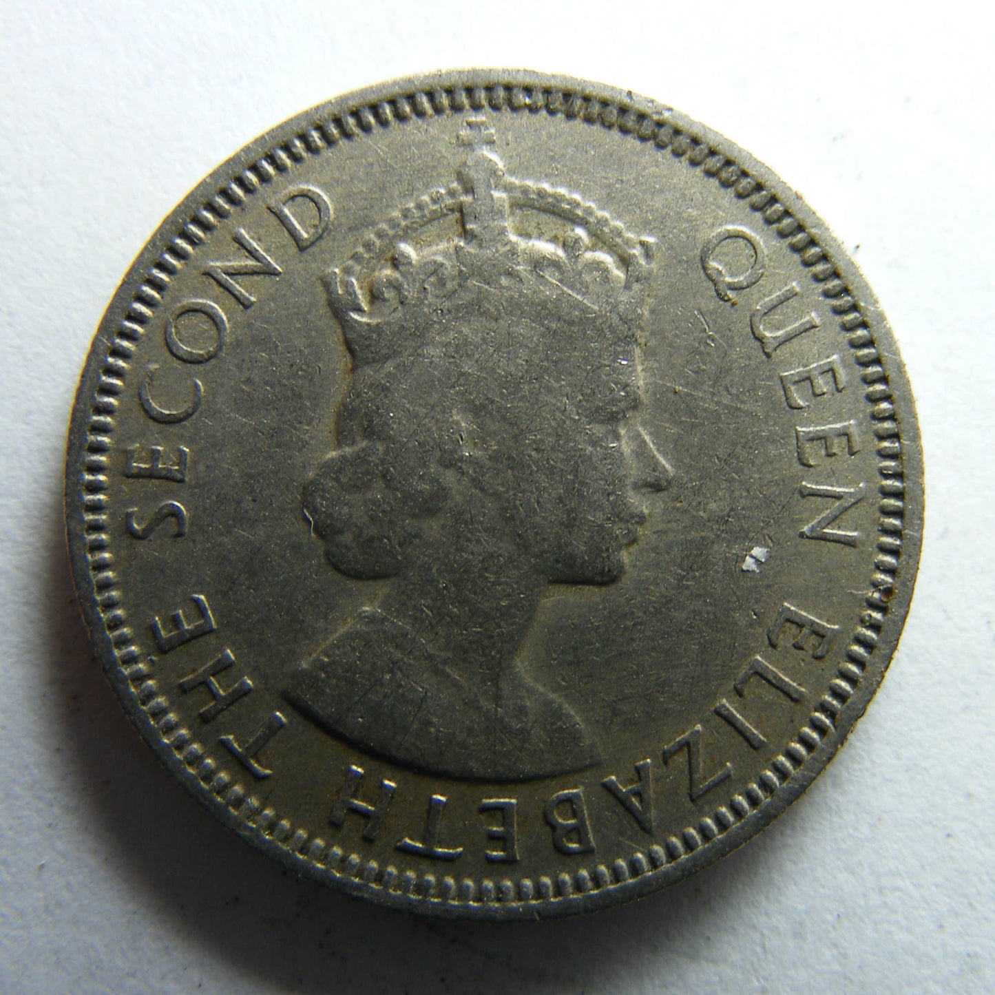 Malaya & British Borneo 1953 Ten Cent Queen Elizabeth II Coin