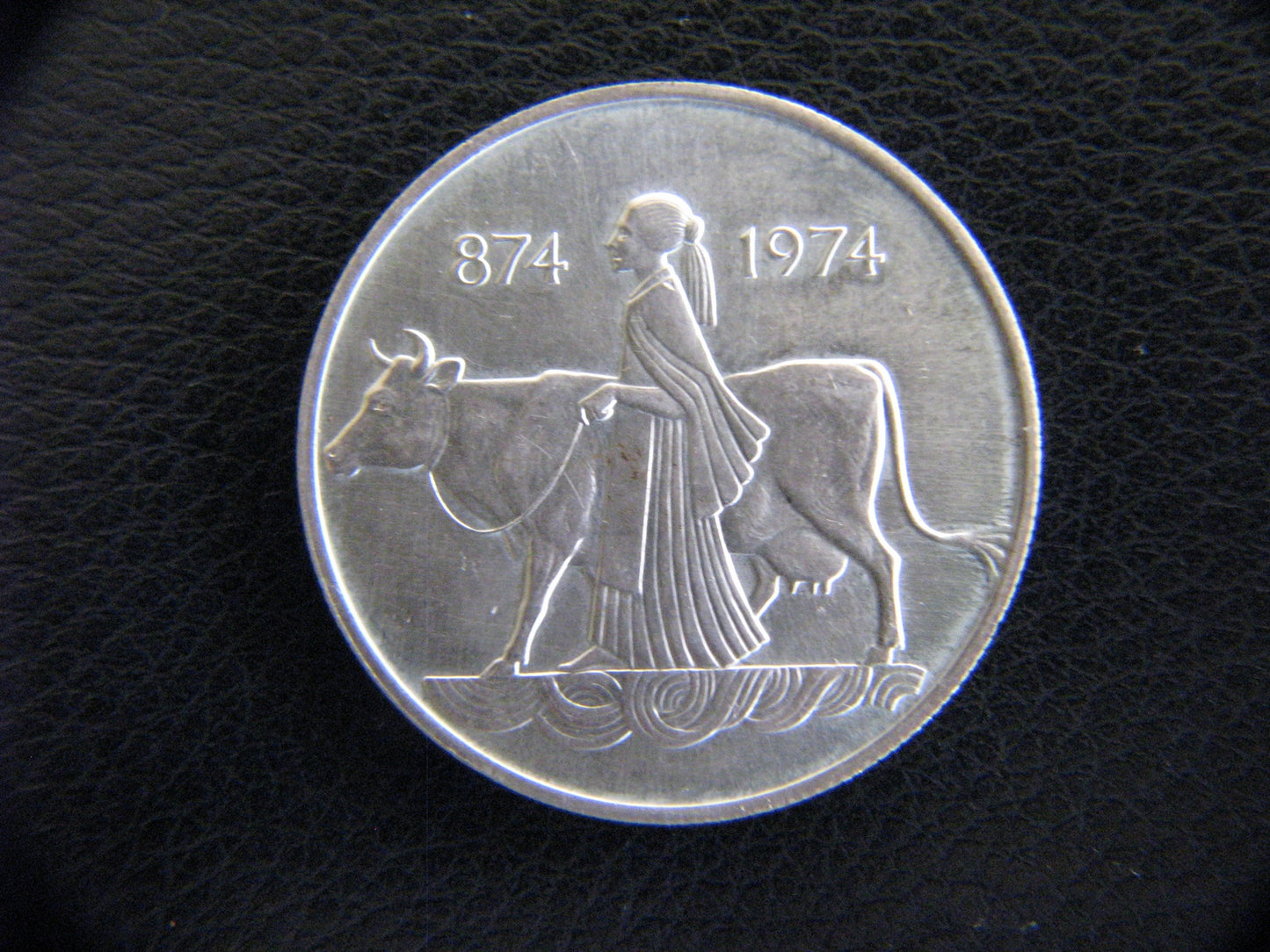 Iceland 1977 500 Krunur Silver Coin