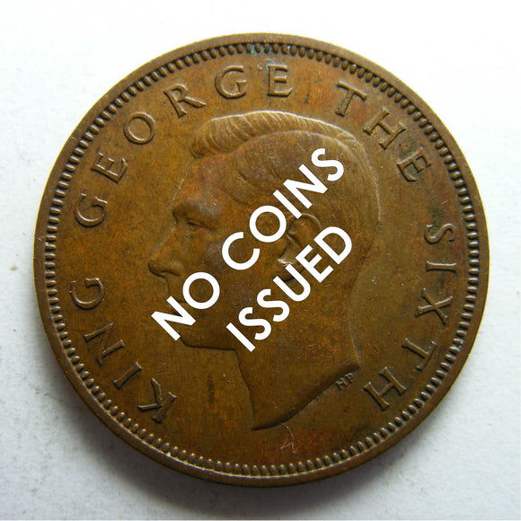 New Zealand 1937 Half Penny King George VI Coin