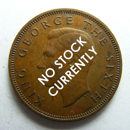 New Zealand 1945 Half Penny King George VI Coin