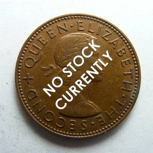 New Zealand 1956 Half Penny Queen Elizabeth II Coin