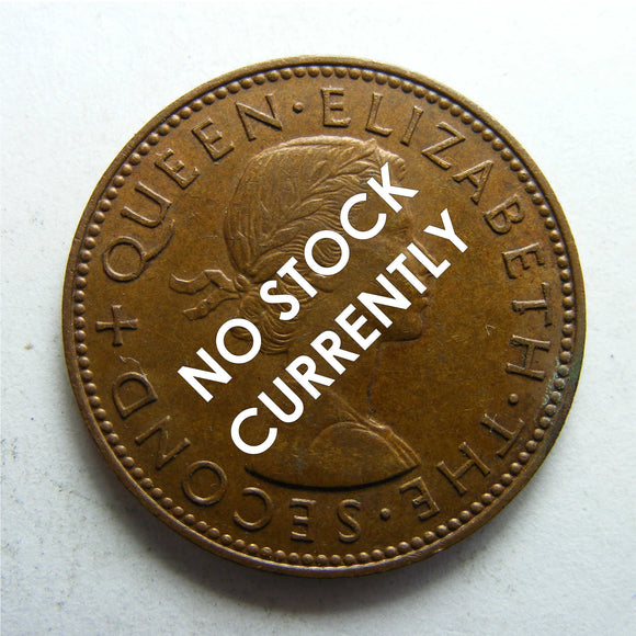New Zealand 1961 Half Penny Queen Elizabeth II Coin