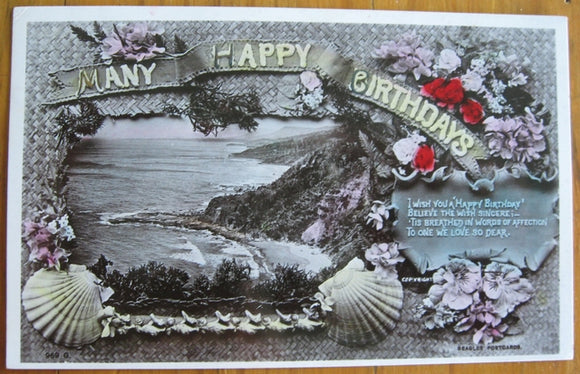Postcard birthday greeting 1908 printed by J Beagles & Co Ltd London SW Series Sydney