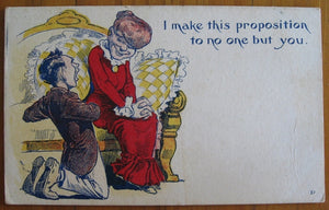 Postcard vintage humor 'I make this proposition...." #21